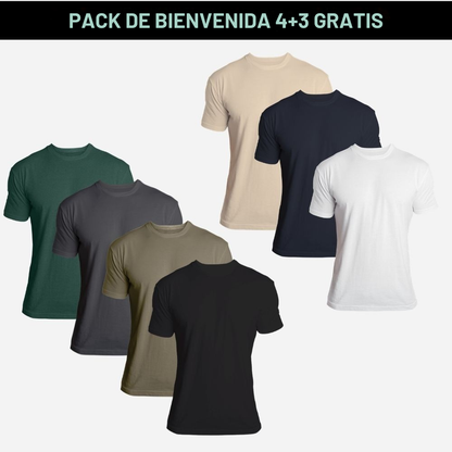 Pack de bienvenida 4+3: Llévate 3 camisetas GRATIS