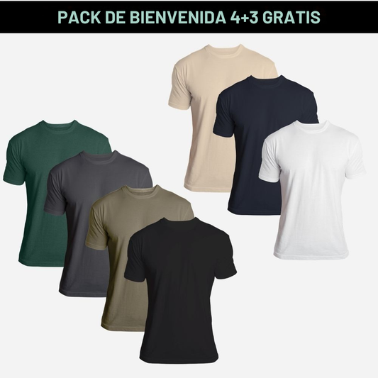 Pack de bienvenida 4+3: Llévate 3 camisetas GRATIS