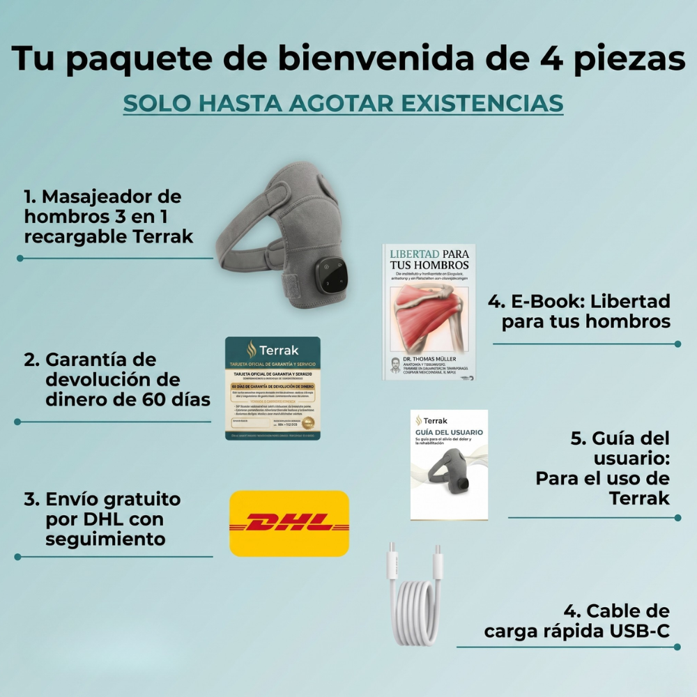 Masajeador de hombros 3 en 1 Terrak
